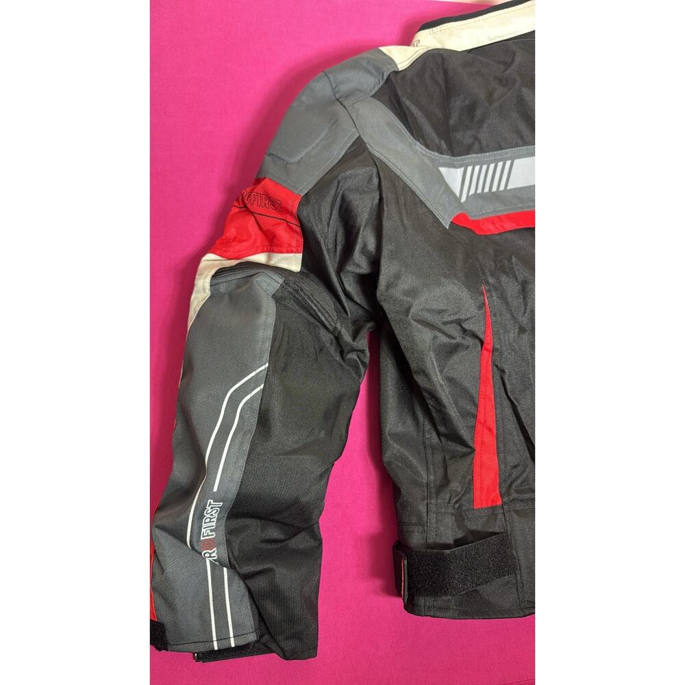 ProFirst Riding Jacket L Armor Black Gray Red Protective New - Picture 3 of 9